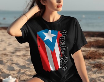 Puerto Rico Flag Tee, Patriotic Boricua Pride, Caribbean Heritage