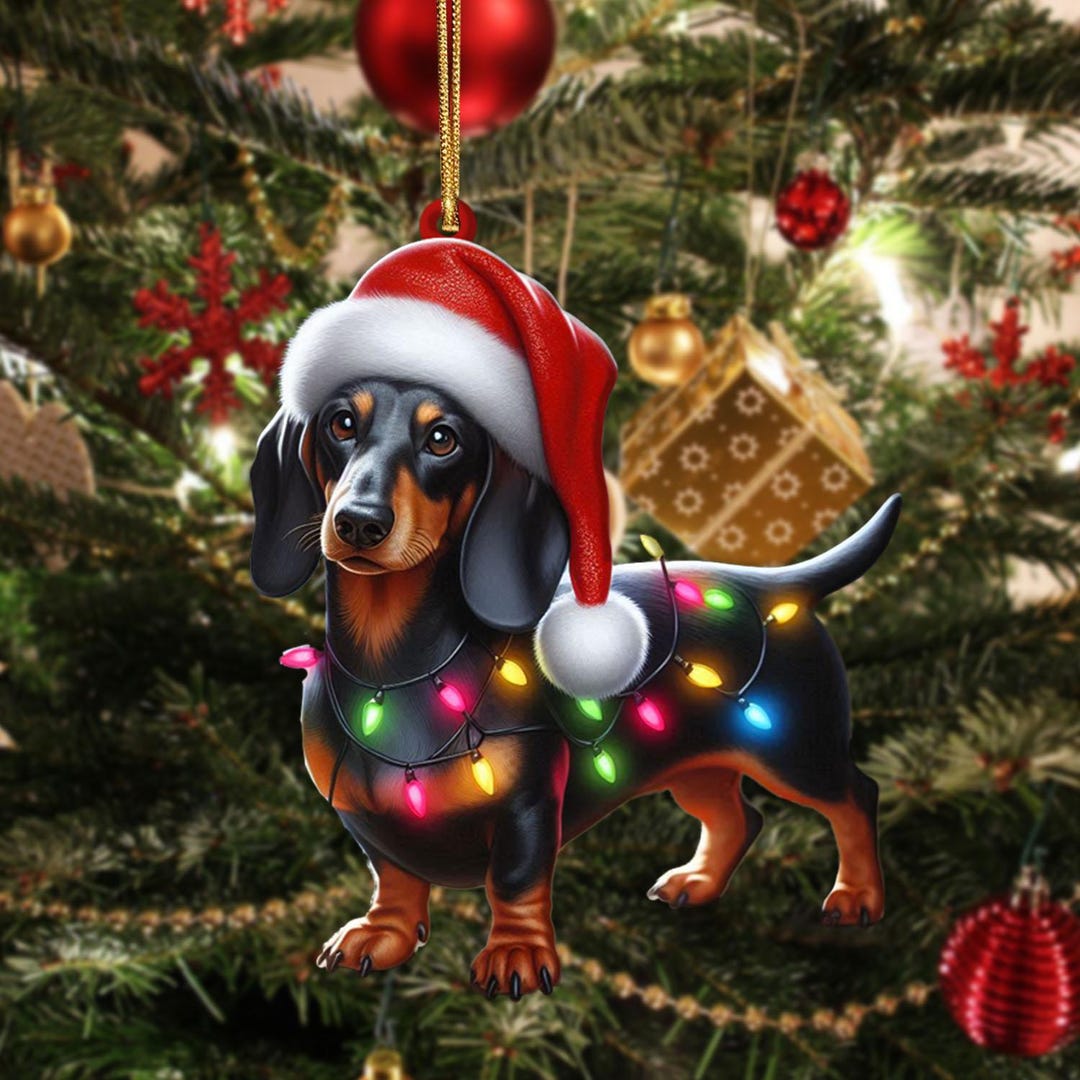 Dachshund Ornaments With Christmas Light, Dachshund Christmas Ornaments ...