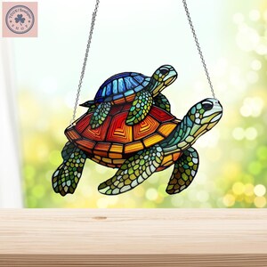 Turtle Acrylic Window Hanging, Gift For mom, Turtle Lovers Gift, Sea Turtle Gifts For Women, Mothers Day Gift