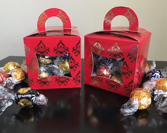 Gold Foil Favor Boxes, Indian Wedding Gift