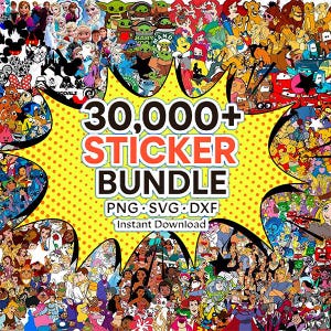 30000+ Mega Bundle Png Jpg Mega Svg Bundle Archive Files SVG For Cricut Cut Files Digital Files Silhouette Characters Bundle SVG Clipart