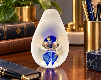 Svaja Clear Window Frosted Art Glass Paperweight