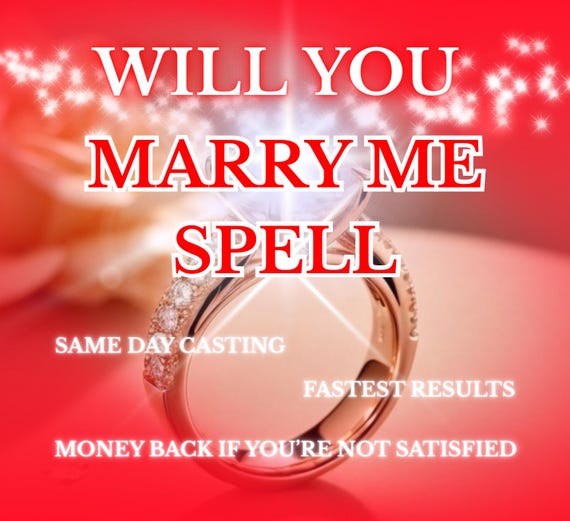 Marry Me Spell, Make Him Ready for Marriage Fast, Powerful Marriage Ritual, Proposal Spell, Marriage&Lifelong Commitment Energy Work