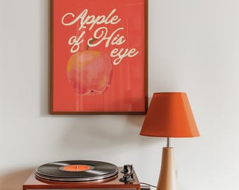 Impressão "A menina dos seus olhos": Arte de parede cristã retrô (Download digital)