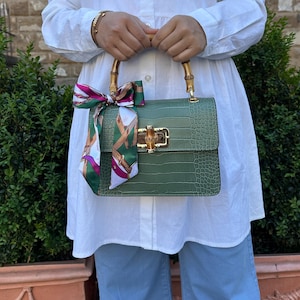 Italian Hand and crossbody bag, Italian leather elegant handbag for women Made in Italy Florence