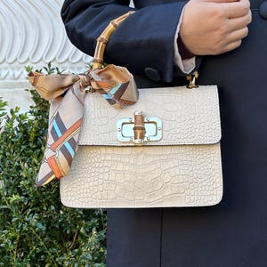 Italian Hand and crossbody bag, Italian leather elegant handbag for women Made in Italy Florence