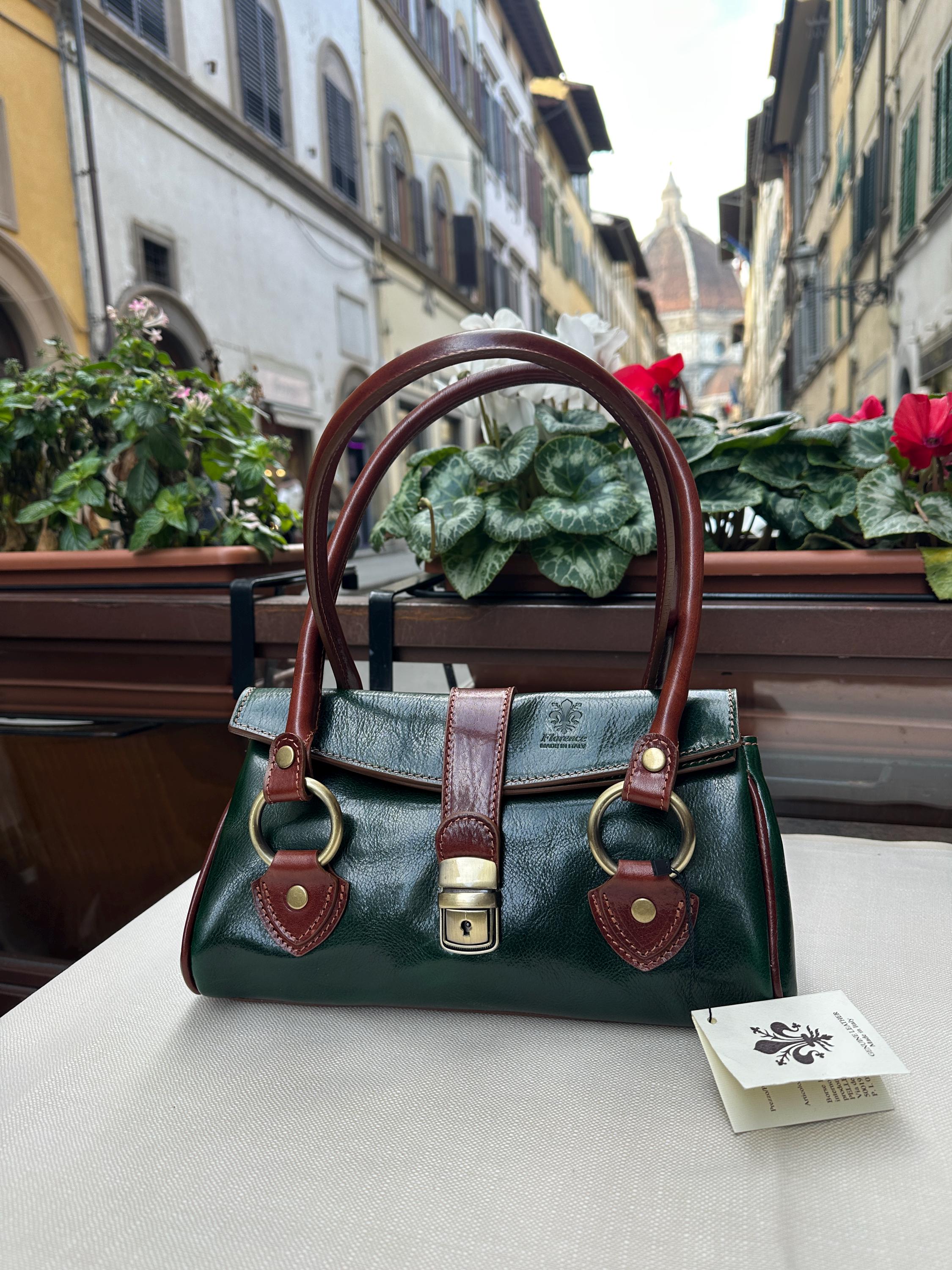 Vintage Italian Leather Purse Handbag - Etsy