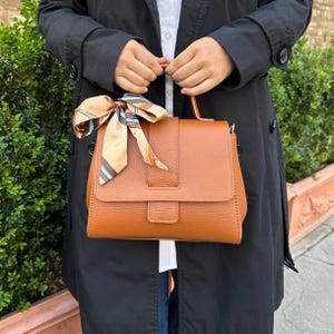 Italian Hand and crossbody bag, Italian leather elegant handbag for women Made in Italy Florence