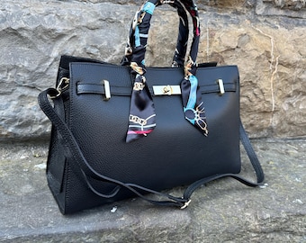 Borsa tote in pelle italiana: borsa da lavoro da donna fatta a mano, Firenze