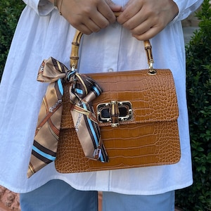 Italian Hand and crossbody bag, Italian leather elegant handbag for women Made in Italy Florence