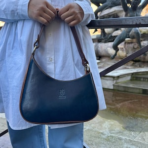 Italian leather bag for women,handmade in Italy Florence,shoulder bag or hand purse made in Italy, crossbody bag