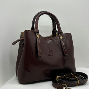 Italian Hand and crossbody bag, Italian leather elegant handbag for women Made in Italy Florence