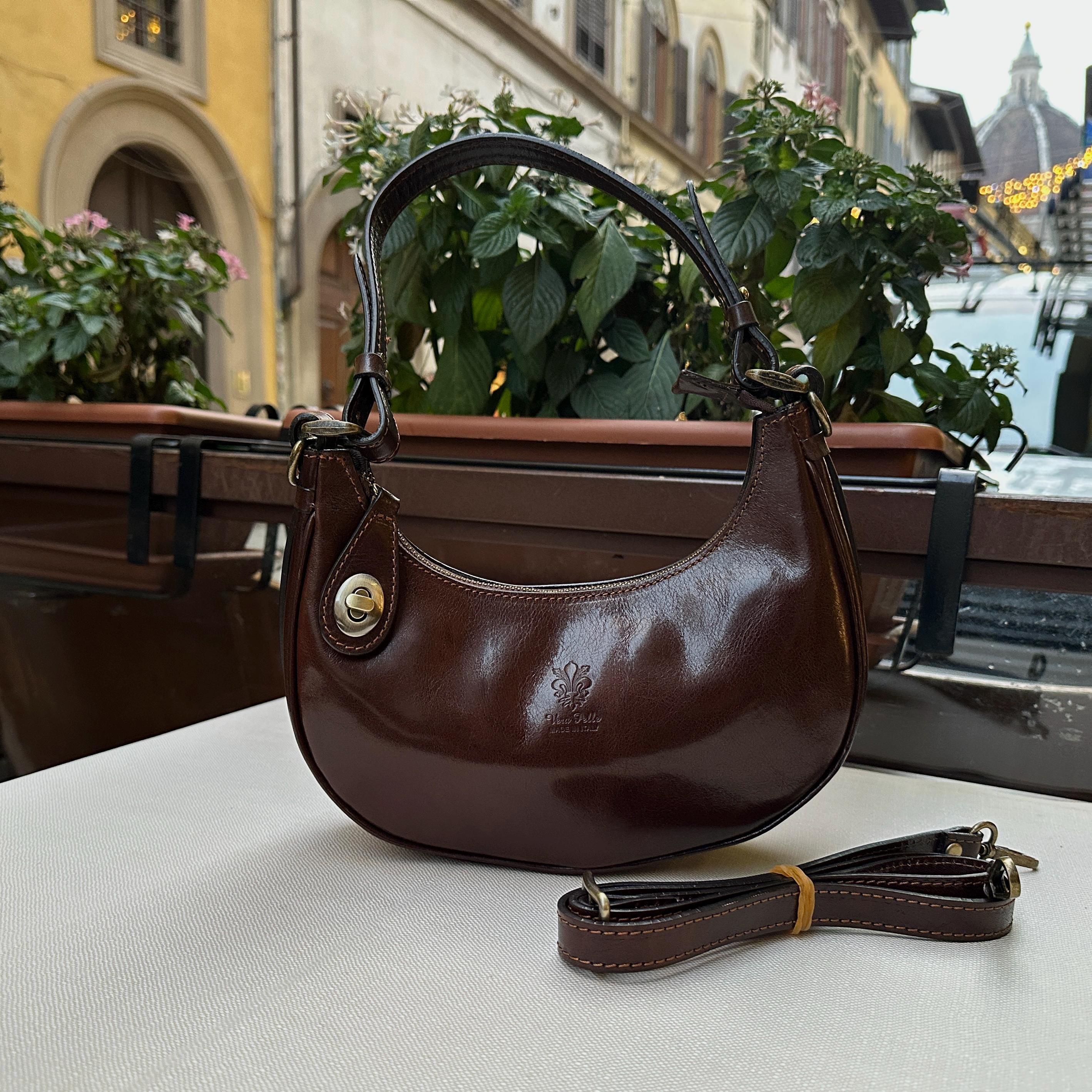 Italian Leather Half Moon Purse - Etsy