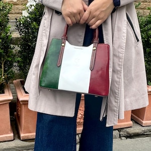 Italian Hand and crossbody bag, Italian leather elegant handbag for women Made in Italy Florence