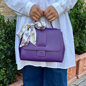 Italian Hand and crossbody bag, Italian leather elegant handbag for women Made in Italy Florence