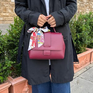 Italian Hand and crossbody bag, Italian leather elegant handbag for women Made in Italy Florence