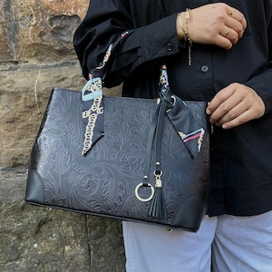 Italian Leather Tote Bag: Handmade Women&#39;s Work Bag, Florence