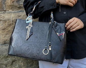 Borsa tote in pelle italiana: borsa da lavoro da donna fatta a mano, Firenze