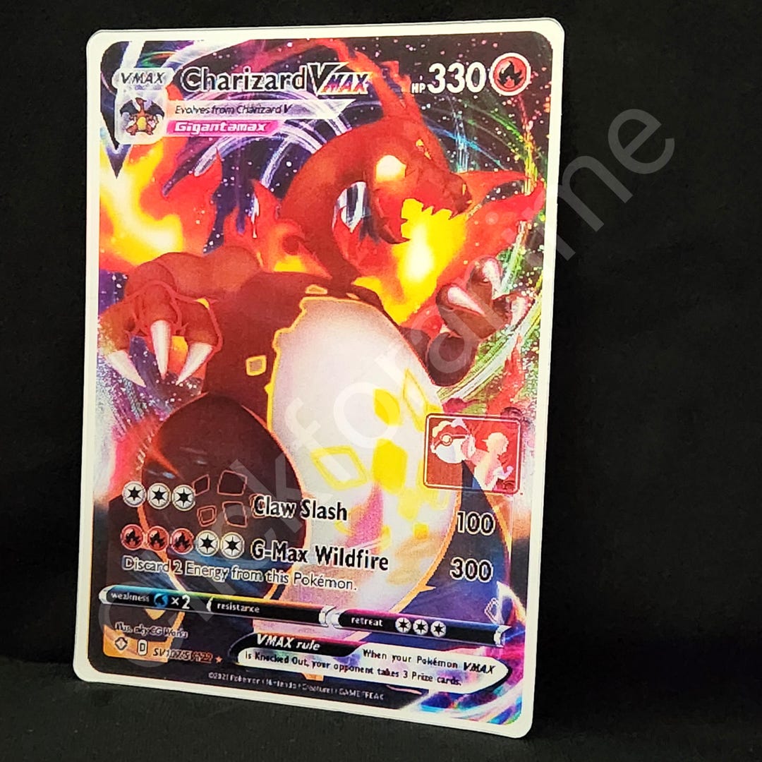 Charizard 3D Motion Moving Sticker, Lenticular Car Laptop Decal Vmax - Etsy