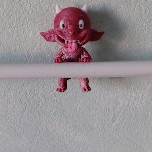3D Printed Devil Shelf Hanger Figurine