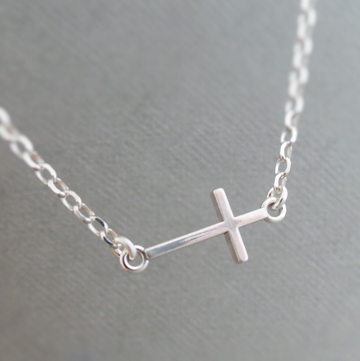 UCADRIT Faith Cross Charm Bracelet Sterling Silver with Simulated Birthstone Faith Jewelry for Women