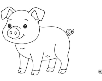 100 Tiere Ausmalbilder PDF – A4 Malvorlagen Tiere – Coloring Pages Animals – Zum Ausdrucken – Kinder & Erwachsene – Sofort-Download