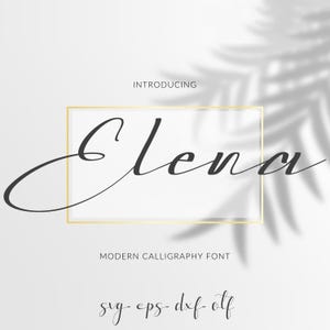 Letras de caligrafía SVG, fuente cursiva OTF, fuente de boda, fuente de belleza Svg, fuente de escritura de silueta, letras de boda, fuente Cricut, fuente de caligrafía