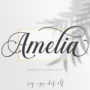 Fuente de boda con colas Fuente cursiva OTF Fuente de caligrafía Fuente de escritura cursiva SVG Letras de boda Fuente Cricut Silhouette