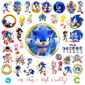 Sonic Png Bundle, High Quality, Sonic Clipart Png, Sonic Silhouette, Sonic Birthday, Sonic print, Baby shirt Diy, Sonic Print Kids Shirt Png