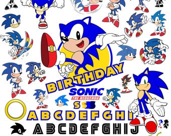 Sonic Svg Cricut, Sonic Png Bundle, police Sonic, lettres Sonic Svg, anniversaire Sonic, clipart Sonic, chemise bébé bricolage, police de caractères pour bébé, chemise Sonic bricolage