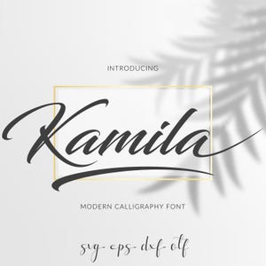Fonte de caligrafia Otf, fonte cursiva, letras de caligrafia SVG fonte de beleza Svg fonte de casamento fonte de script de silhueta letras de casamento fonte Cricut