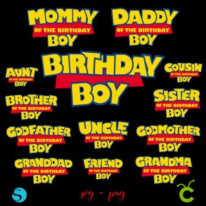 Toy Story Birthday SVG Bundle, Toy Story Svg, Toy Story Png, Birthday shirt SVG Cricut, Toy Story Custom Family logo, Toy Story shirt svg