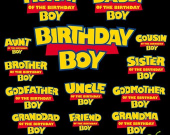 Toy Story Birthday SVG Bundle, Toy Story Svg, Toy Story Png, Birthday shirt SVG Cricut, Toy Story Custom Family logo, Toy Story shirt svg