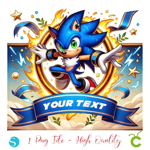 Sonic Geburtstagsbanner, Sonic Png, High Quality, Sonic Clipart Png, Sonic Silhouette, Baby Shirt DIY Png, Sonic Sublimation, Sonic Shirt Diy