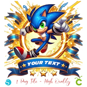 Sonic png, Sonic verjaardagsbanner, Sonic clipart png, Sonic silhouet, Sonic aangepast bord, Sonic sublimatie, kindershirt png, Sonic shirt diy