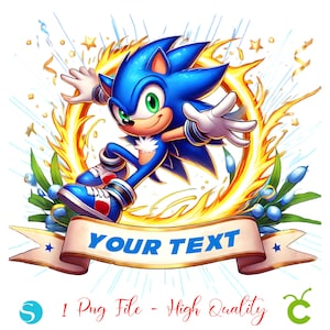 Sonic Birthday Banner, Sonic Png, High Quality, Sonic Clipart Png, Sonic Silhouette, Sonic Baby shirt Diy, Sonic Sublimation Sonic Shirt Diy