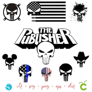 The Punisher Svg Bundle, Punisher Png, Punisher Cricut svg, Skeleton svg, Skeleton Png, Punisher Shirt diy Svg, Punisher Silhouette cutting