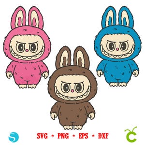 La bu bu Svg, La bu bu Png, Kawaii Monsters Cliparts, La-bu-bu Design, La_bu_bu Character Designs, La bu bu Sublimation, La bu bu Cricut svg