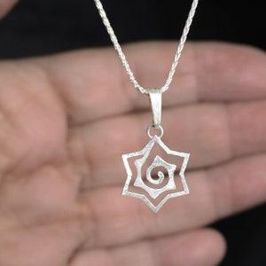Gold Star of David pendant necklace, Designer Jewish jewelry gift for women. image 2