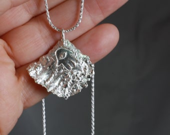 Unique silver Hamsa hand necklace, Star of David Israeli jewelry.