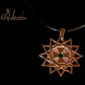 Christianity symbol, Ertzgama lucky star necklace pendant, dainty Israeli jewelry. image 5