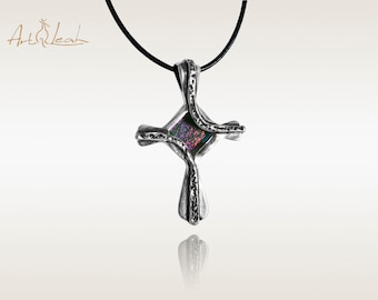 Silver cross necklace for women | Christian jewelry | Everyday necklace