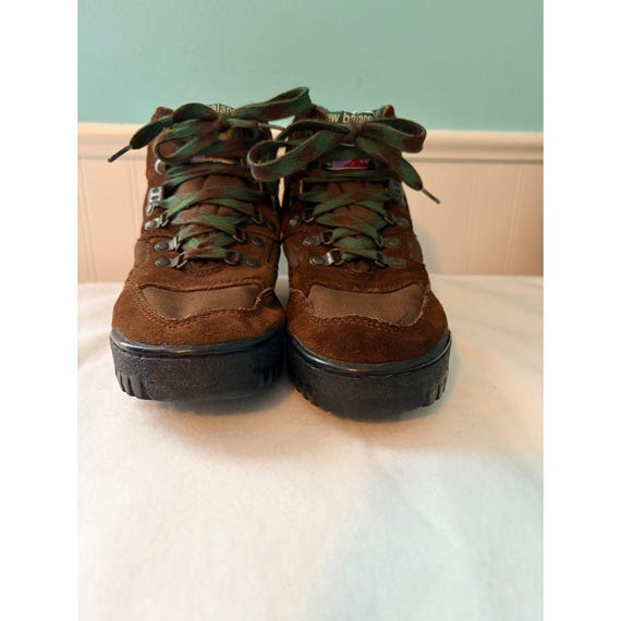 New Balance, Vintage New Balance Rainier H415 Hiking Boots Suede Brown Teal Green Women's 8 B