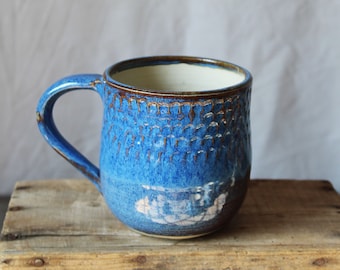 Blue-bellied - beer mug for 500 ml  - tea cup