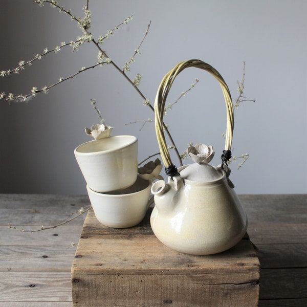 Stoneware Tea Set Etsy