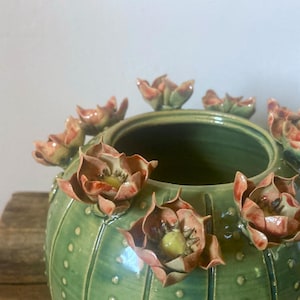 Cactus - vaso in gres - SU ORDINAZIONE