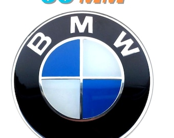 4 Stück Radmitte Nabenaufkleber 60 mm passend für BMW mit Metall Embleme / Felge Abdeckungen