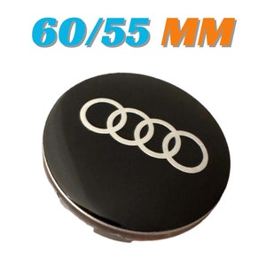 4 pieces 60mm / 55mm Audi wheel center hub caps covers