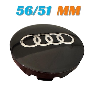 4 pieces 56mm / 51mm Audi wheel center hub caps covers
