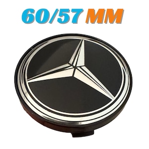 4 pieces 60mm / 57mm Mercedes Benz wheel center hub caps covers for Mercedes Benz new logo